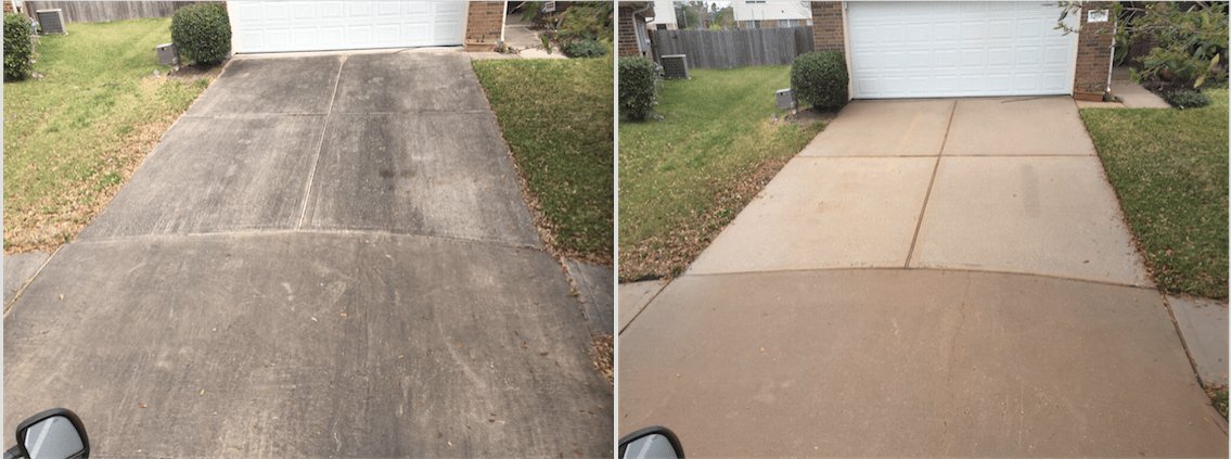 Before after driveway